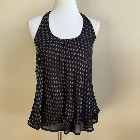 Anthropologie “Staring at Stars” Black & Metallic Racerback (Small) - Picture 13 of 16